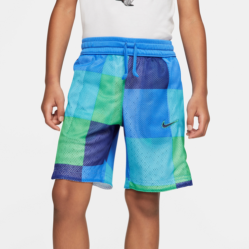 Nike Boys Nike Reversible Elite All Over Print Shorts - Boys' Preschool Blue/Green Size 5