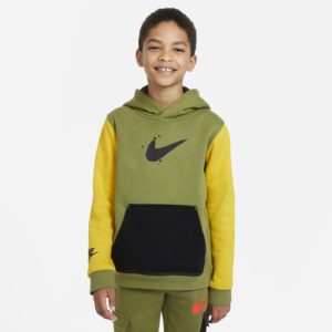 Nike Boys Nike Rockin Gel Pullover Hoodie - Boys' Grade School Asparagus Size M