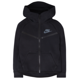 Nike Boys Nike Tech Fleece Full-Zip Hoodie - Boys' Preschool Black/Black Size 5