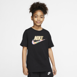 Nike Boys Nike World Futura T-Shirt - Boys' Grade School Black/Gold/Multi Size XL