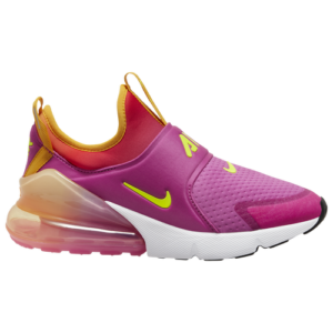 Nike Girls Nike Air Max 270 Extreme - Girls' Grade School Shoes Active Fuchsia/Volt/University Gold Size 06.0