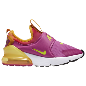 Nike Girls Nike Air Max 270 Extreme - Girls' Preschool Shoes Active Fuchsia/Volt/University Gold Size 13.0