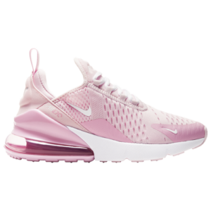 Nike Girls Nike Air Max 270 - Girls' Grade School Shoes Pink/White Size 05.0