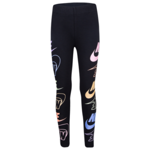 Nike Girls Nike Futura Stack Leggings - Girls' Preschool Black/Multi Size 5