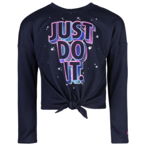 Nike Girls Nike Just Do It Northern Lights T-Shirt - Girls' Preschool Black/Multi Size 4