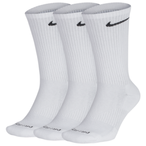 Nike Mens Nike 3 Pack Dri-FIT Plus Crew Socks - Mens White/Black Size XL