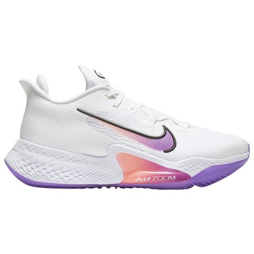 Nike Mens Nike AIR ZOOM BB NXT - Mens Basketball Shoes White/Hyper Violet/White Size 11.5