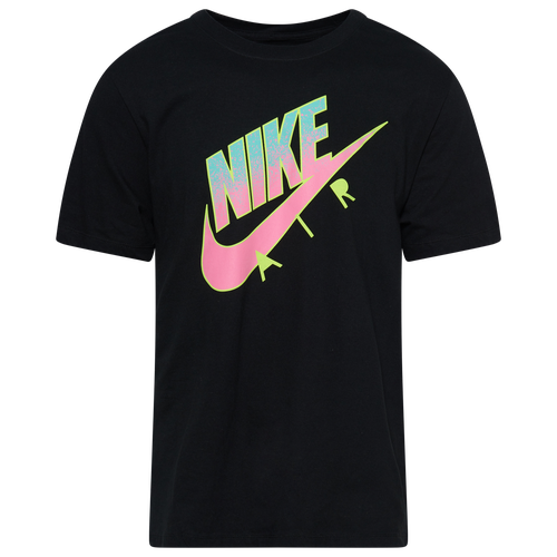 Nike Mens Nike Air Fade T-Shirt - Mens Black/Turquoise/Rose Size L