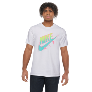 Nike Mens Nike Air Fade T-Shirt - Mens White/Volt/Turquoise Size L