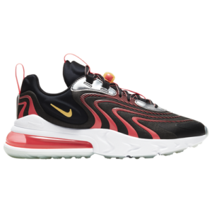 Nike Mens Nike Air Max 270 React Engineered - Mens Shoes Black/Topaz Gold/Pistachio Frost Size 09.5