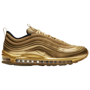 Nike Mens Nike Air Max '97 - Mens Running Shoes Metallic Gold/Metallic Gold/Black Size 11.5