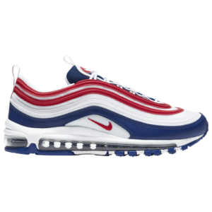 Nike Mens Nike Air Max '97 - Mens Running Shoes White/University Red/Deep Royal Size 10.0