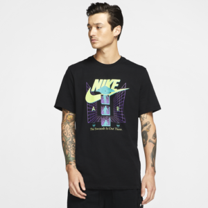 Nike Mens Nike Alien Abduction T-Shirt - Mens Black/Yellow Size M