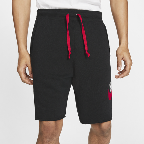 Nike Mens Nike Alumni City Shorts - Mens Black/Red Size L