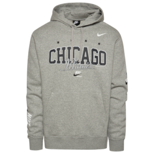 Nike Mens Nike Chi Pullover Hoodie - Mens Grey/Black Size S