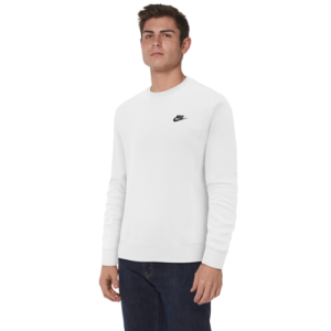 Nike Mens Nike Club Crew - Mens White/Black Size XXL