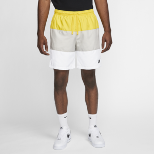 Nike Mens Nike Club Essentials Novelty Shorts - Mens Opti Yellow/White/White Size XXL