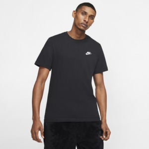 Nike Mens Nike Embroidered Futura T-Shirt - Mens Black/White Size 3XL