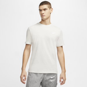 Nike Mens Nike Embroidered Futura T-Shirt - Mens Light Bone/White Size S