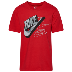 Nike Mens Nike Futura Mash T-Shirt - Mens University Red/Black/White Size S