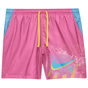 Nike Mens "Nike Kyrie 90"s Woven Shorts - Mens" Digital Pink/Light Blue Fury Size XL