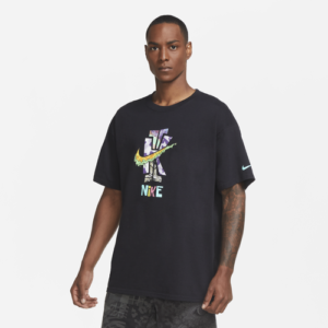 Nike Mens Nike Kyrie Max 90 WT S/S T-Shirt - Mens Black/Multi Size L