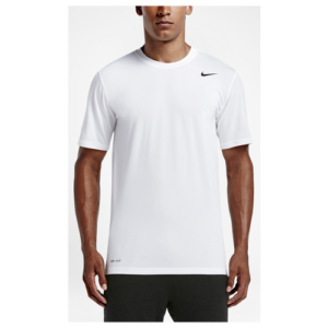 Nike Mens Nike Legend 2.0 Short Sleeve T-Shirt - Mens White/Black Size L