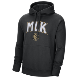 Nike Mens Nike NBA City Edition Logo Essential Hoodie - Mens Black/White/Gold Size S