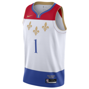 Nike Mens Nike NBA City Edition Swingman Jersey - Mens White/Red/Blue Size M