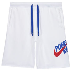 Nike Mens Nike NSW Alumni City Shorts - Mens White/Blue Size M