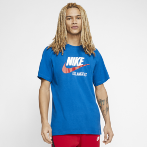 Nike Mens Nike NSW City T-Shirt - Mens Blue/Red Size XL