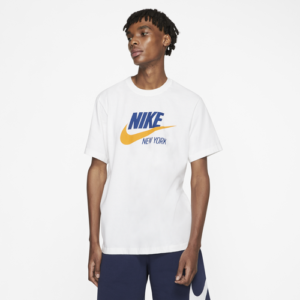 Nike Mens Nike NSW City T-Shirt - Mens White/Blue Size XL