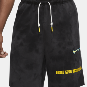 Nike Mens Nike PLB Standard Issue Shorts - Mens Black/Yellow Size S