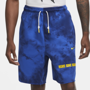 Nike Mens Nike PLB Standard Issue Shorts - Mens Blue Void/Yellow Size XL