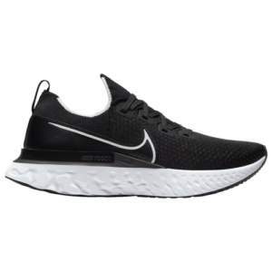 Nike Mens Nike React Infinity Run Flyknit - Mens Running Shoes Black/White/Dark Grey Size 09.5