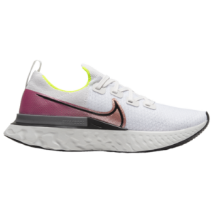 Nike Mens Nike React Infinity Run Flyknit - Mens Running Shoes Platinum Tint/Pink Blast/Total Orange Size 08.0