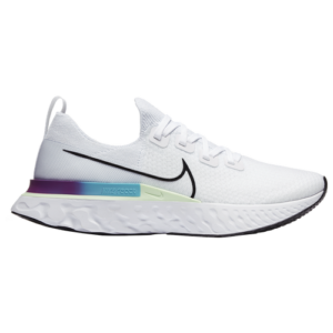 Nike Mens Nike React Infinity Run Flyknit - Mens Running Shoes White/Black/Vapor Green Size 08.0