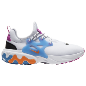 Nike Mens Nike React Presto - Mens Shoes White/Magma Orange/Black/Active Fuchsia Size 10.5