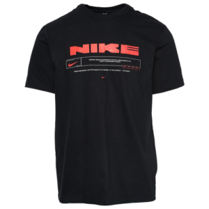 Nike Mens Nike Space to Dream T-Shirt - Mens Black/Crimson/White Size S