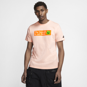 Nike Mens Nike Swoosh T-Shirt - Mens Pink/Orange Size S