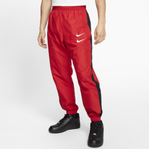 Nike Mens Nike Swoosh Woven Pants - Mens University Red/Black/White Size XXL