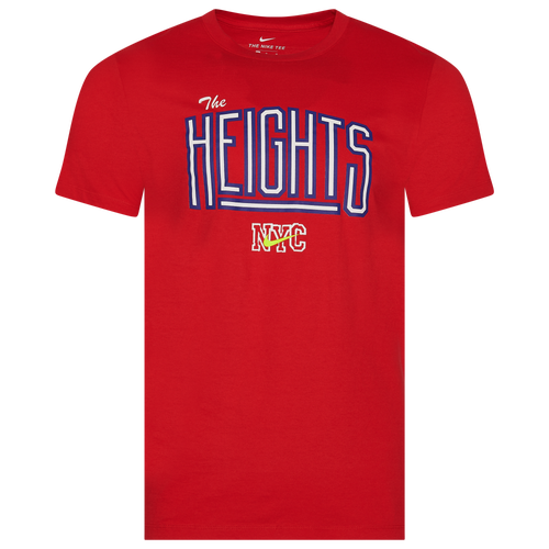 Nike Mens Nike The Heights Short Sleeve T-Shirt - Mens Red/Black Size M