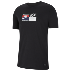 Nike Mens Nike Voice USA T-Shirt - Mens Black/White Size XXL