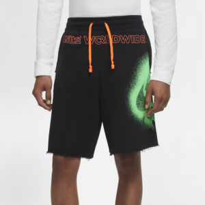 Nike Mens Nike Worldwide Alumni Shorts - Mens Black/Volt Size S