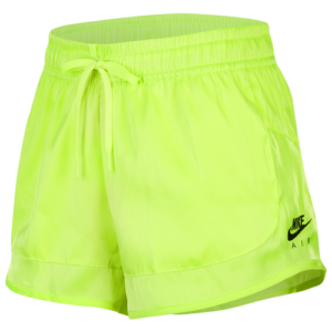 Nike Womens Nike Air Sheen Short - Womens Volt/Black Size XL