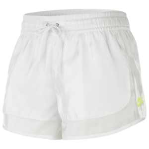 Nike Womens Nike Air Sheen Short - Womens White/Volt Size S