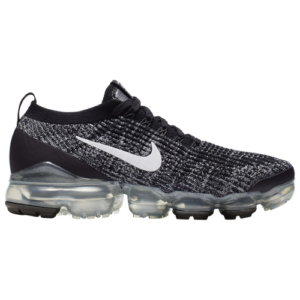 Nike Womens Nike Air VaporMax Flyknit 3 - Womens Running Shoes Black/White/Mtlc Silver Size 08.0