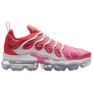 Nike Womens Nike Air Vapormax Plus - Womens Running Shoes Platinum Tint/Flash Crimson/Pink Blast Size 09.5