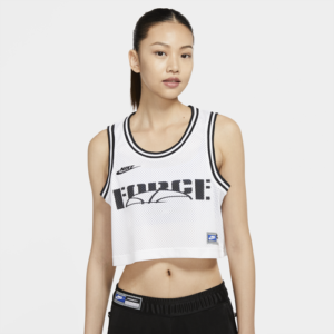 Nike Womens Nike Cropped Jersey - Womens White/Black Size L