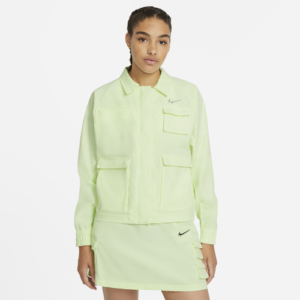 Nike Womens Nike NSW Swoosh Woven Jacket - Womens Volt Size S